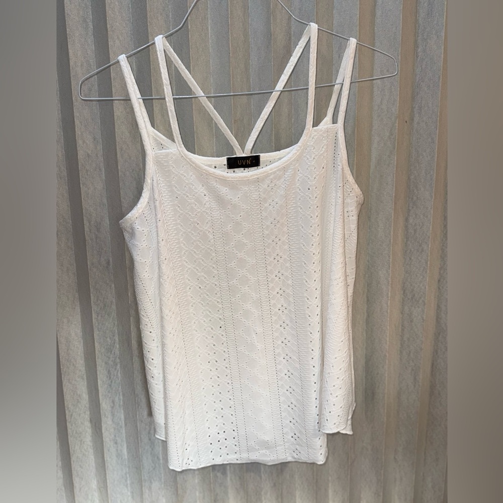 White tank top